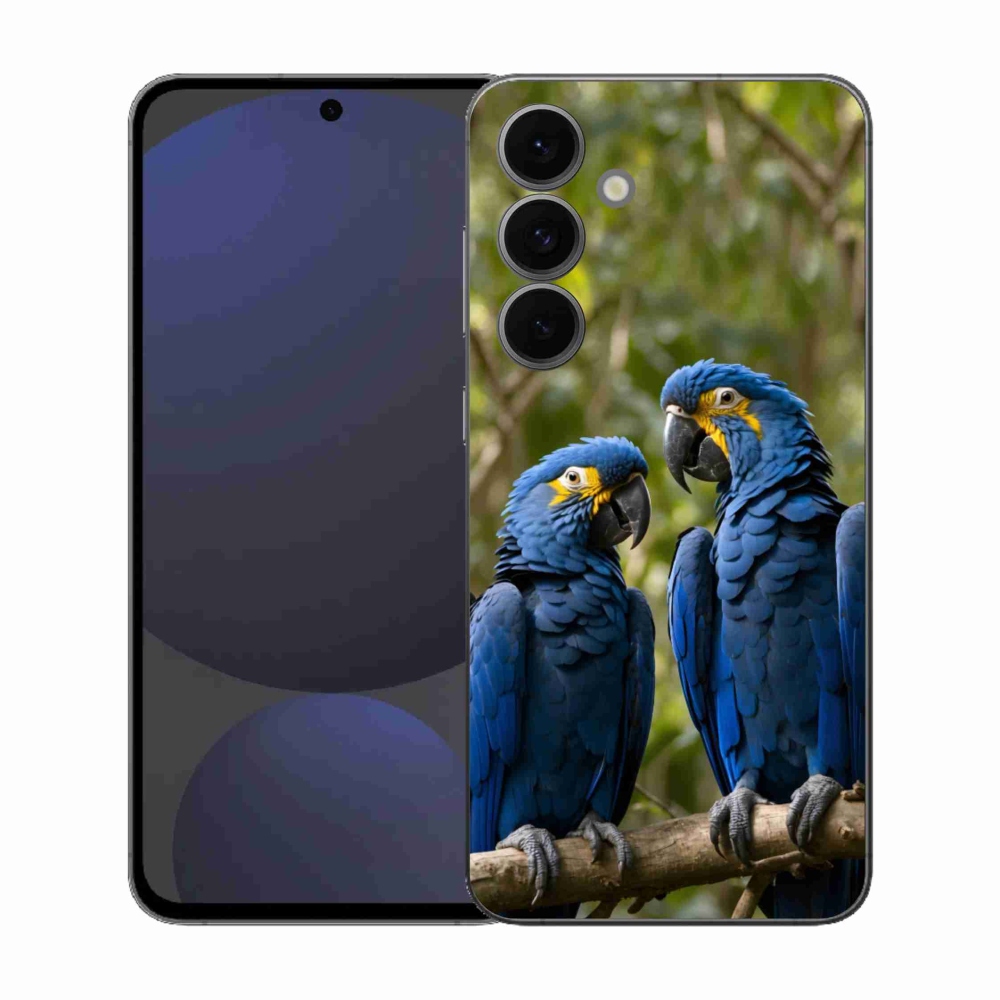 Zselés borítás mmCase Samsung Galaxy S25 FE - papagáj duóhoz