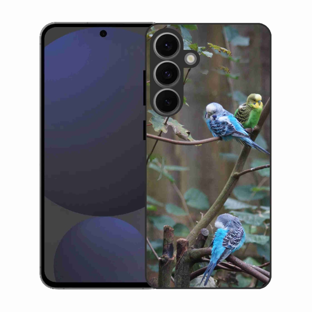 Zselés borítás mmCase Samsung Galaxy S25 FE - papagájok az ágon