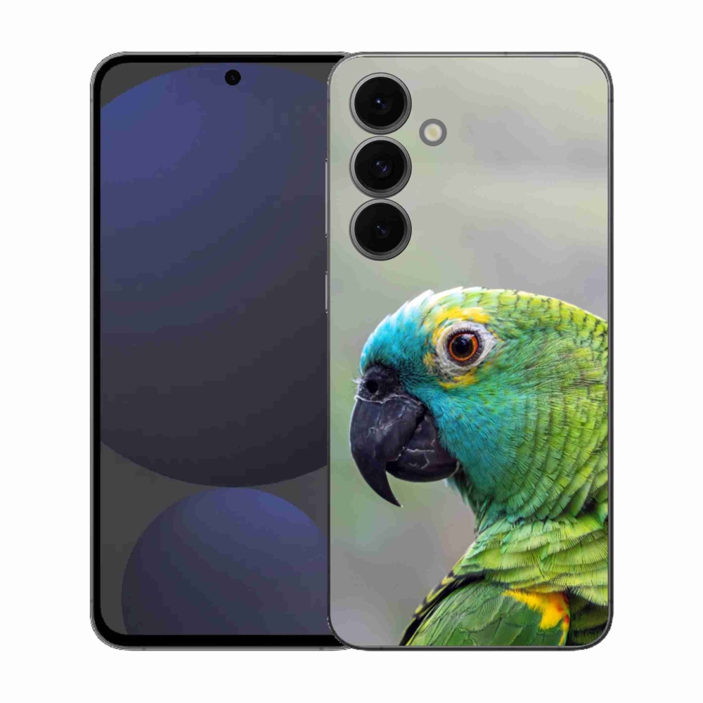 Zselés borítás mmCase Samsung Galaxy S25 FE készülékhez - papagáj amazon