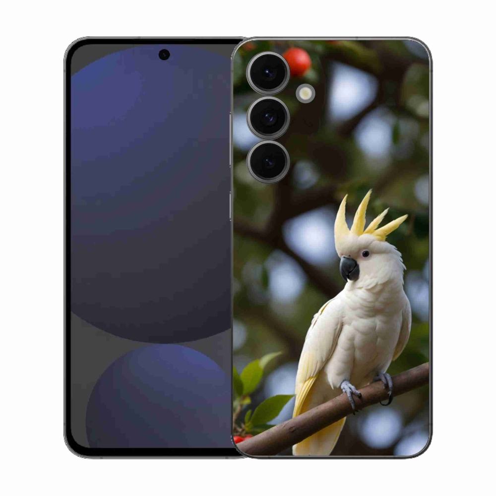 Zselés borítás mmCase Samsung Galaxy S25 FE - papagáj kakadu 3