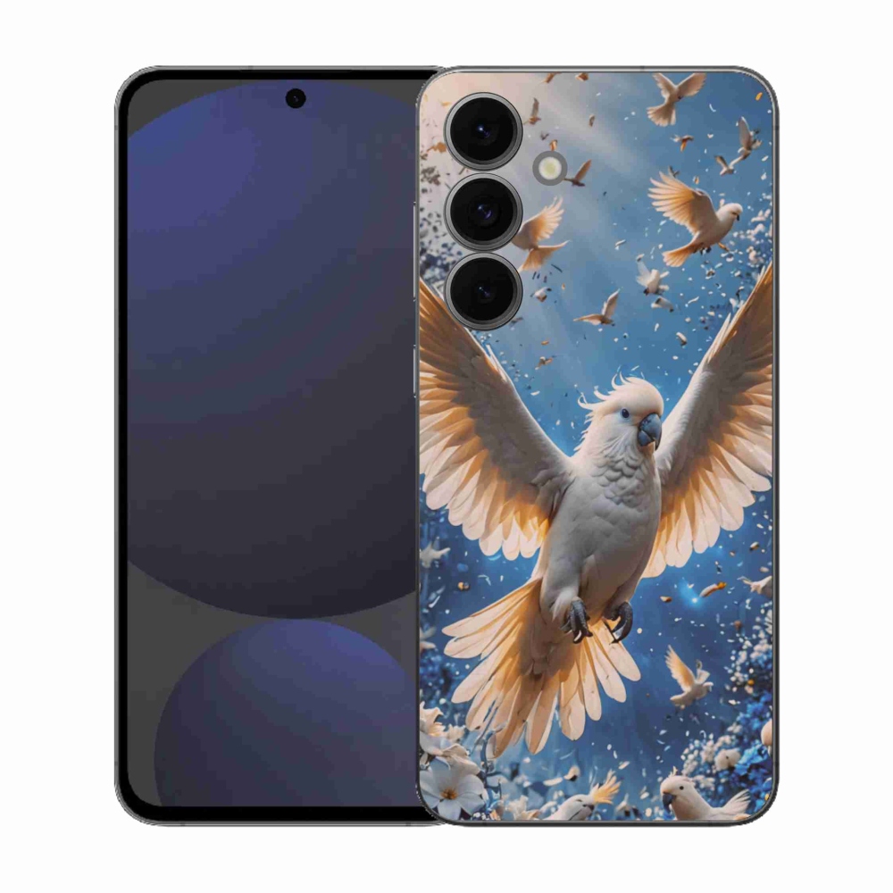 Gél borítás mmCase Samsung Galaxy S25 FE készülékhez - papagáj kakadu