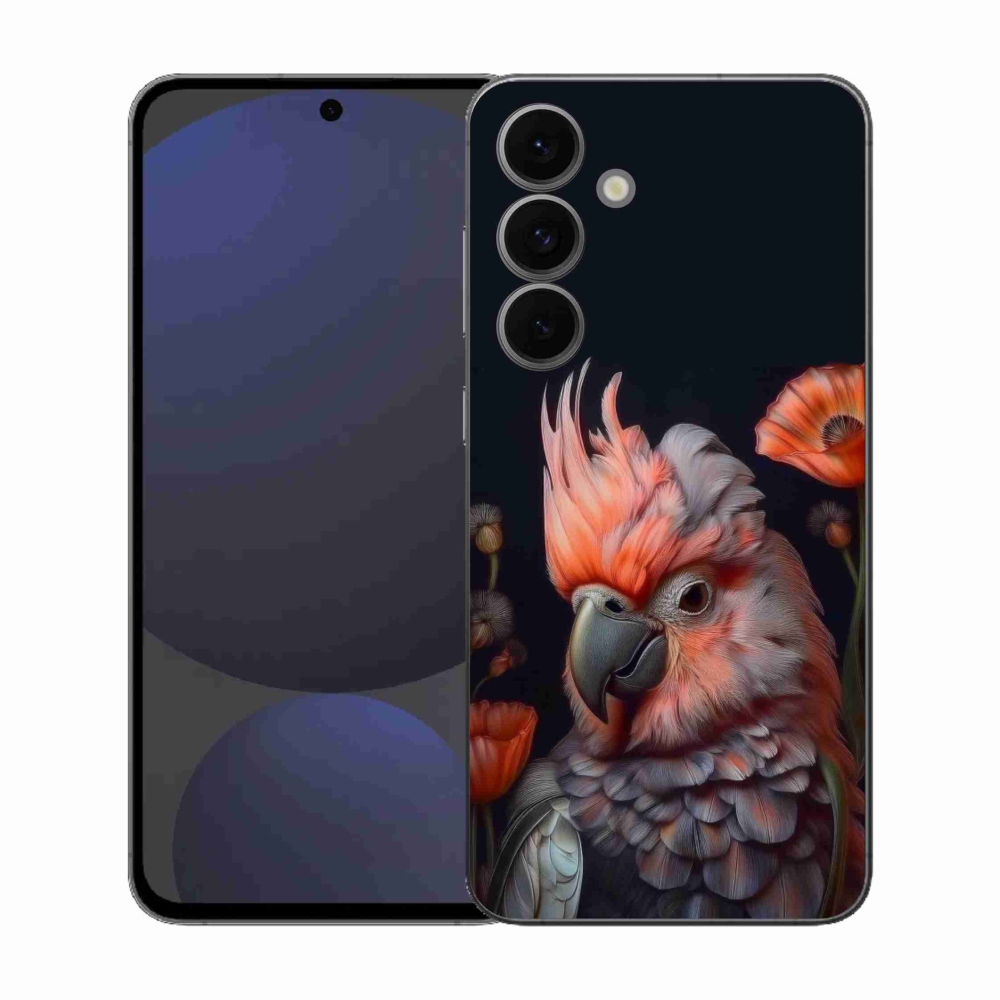 Gél borítás mmCase Samsung Galaxy S25 FE készülékhez - papagáj kakadu színekben