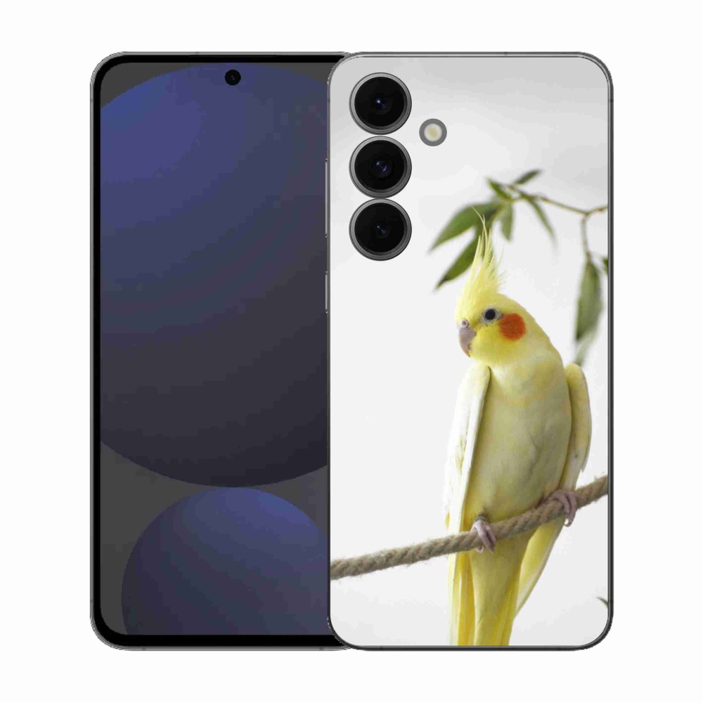 Gél borítás mmCase Samsung Galaxy S25 FE - papagáj korela chocholatá