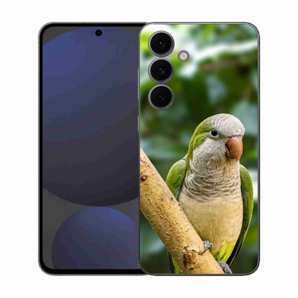 Zselés borítás mmCase Samsung Galaxy S25 FE készülékhez - papagáj