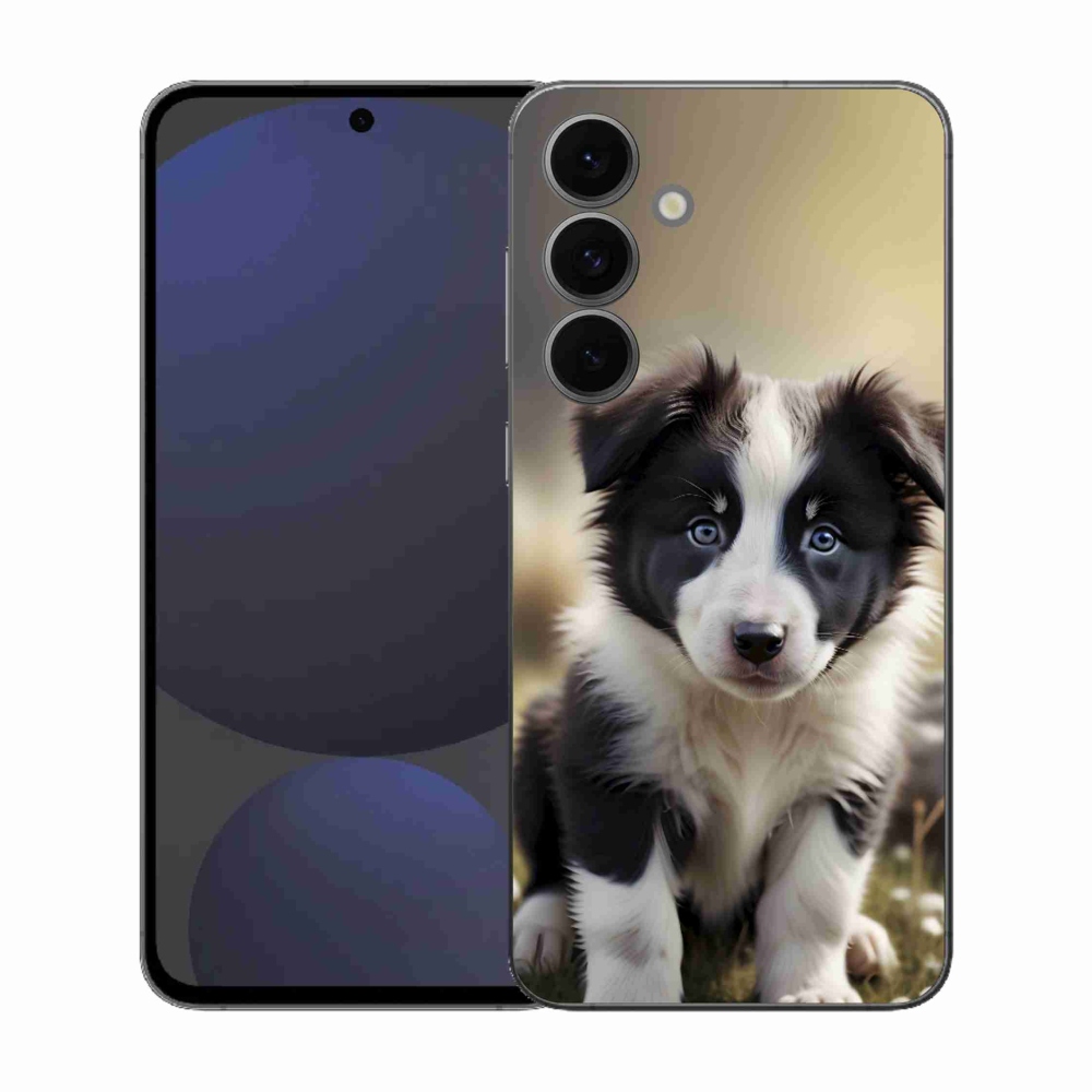 Gél borítás mmCase Samsung Galaxy S25 FE - aranyos border collie - Samsung Galaxy S25 FE számára