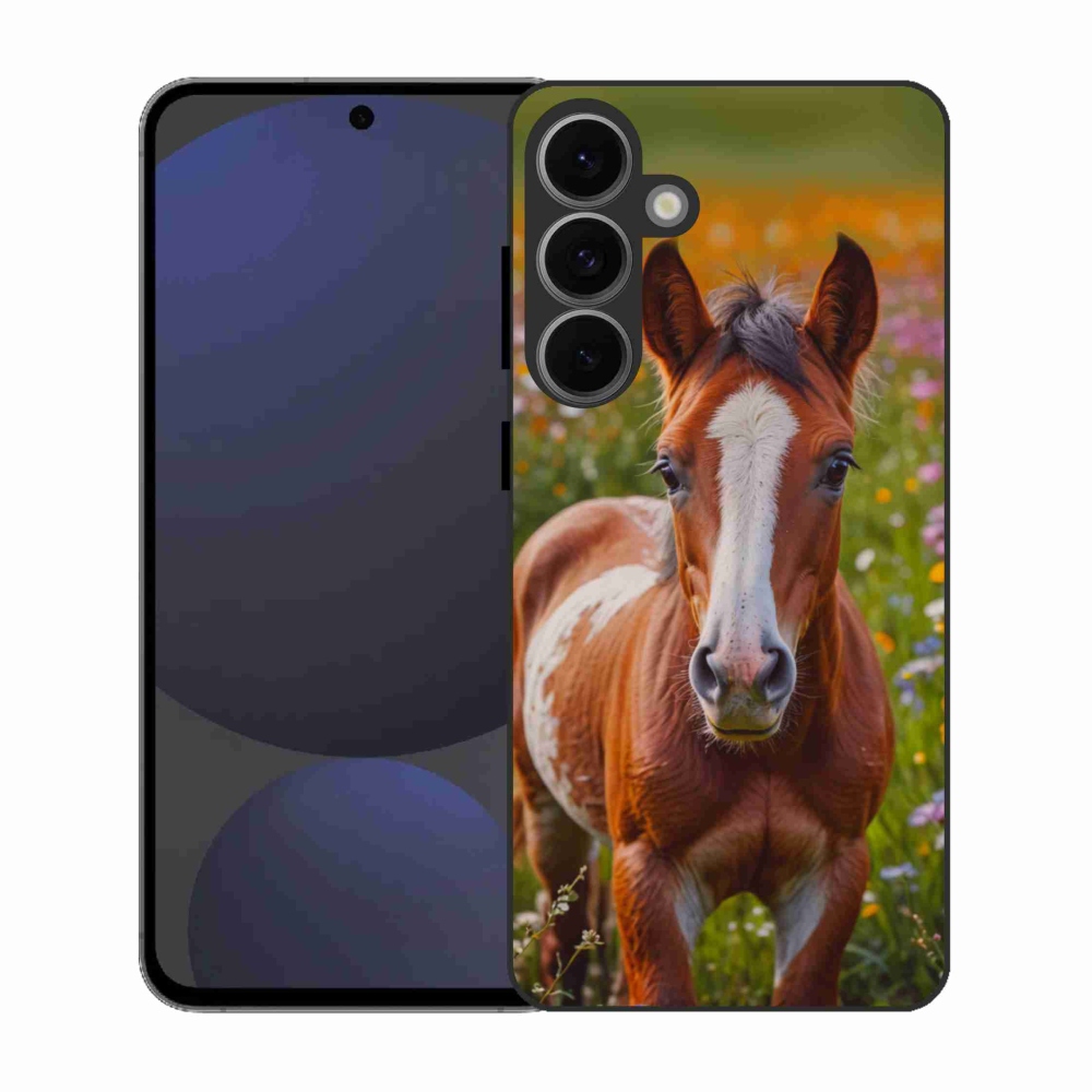 Gél borítás mmCase Samsung Galaxy S25 FE - aranyos csikóhoz