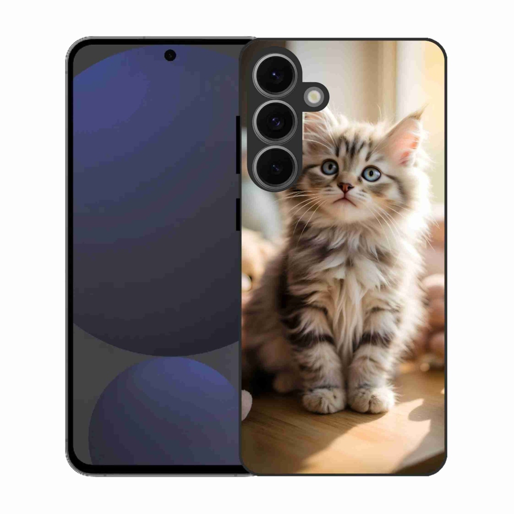 Gél borítás mmCase Samsung Galaxy S25 FE - aranyos cica 10
