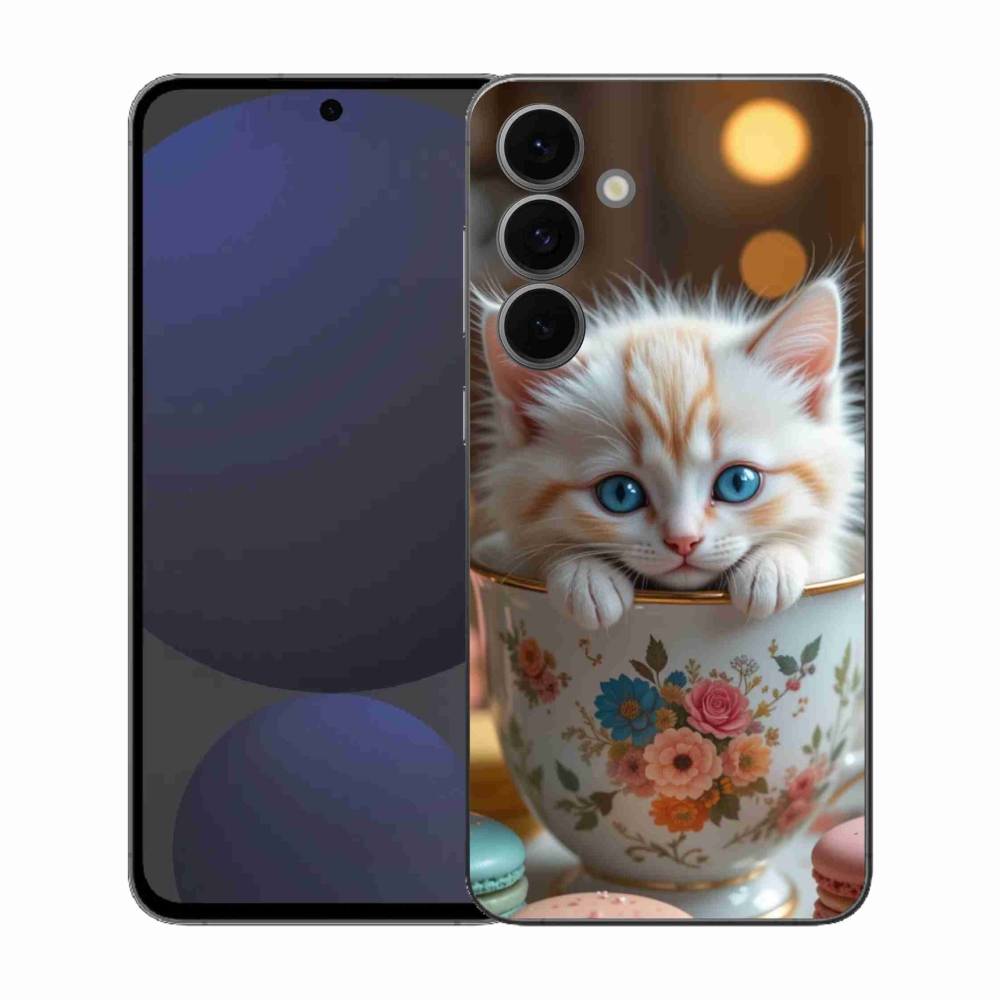 Gél borítás mmCase Samsung Galaxy S25 FE - aranyos cica 6