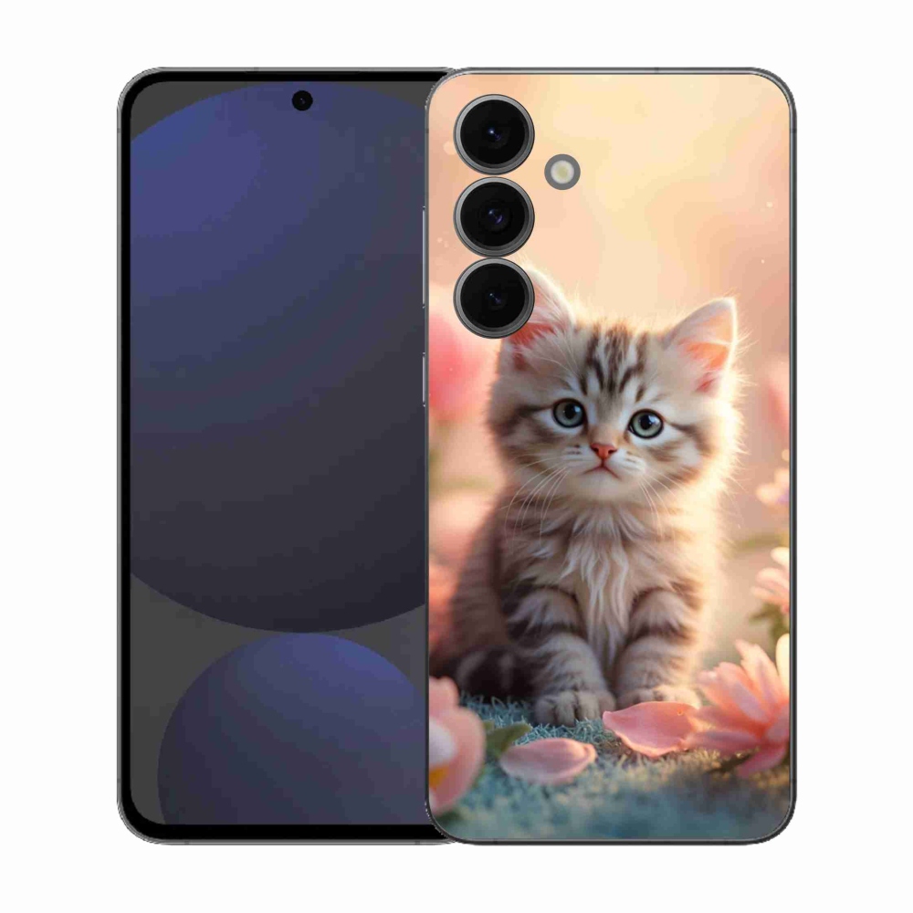 Gél borítás mmCase Samsung Galaxy S25 FE - aranyos cica 8