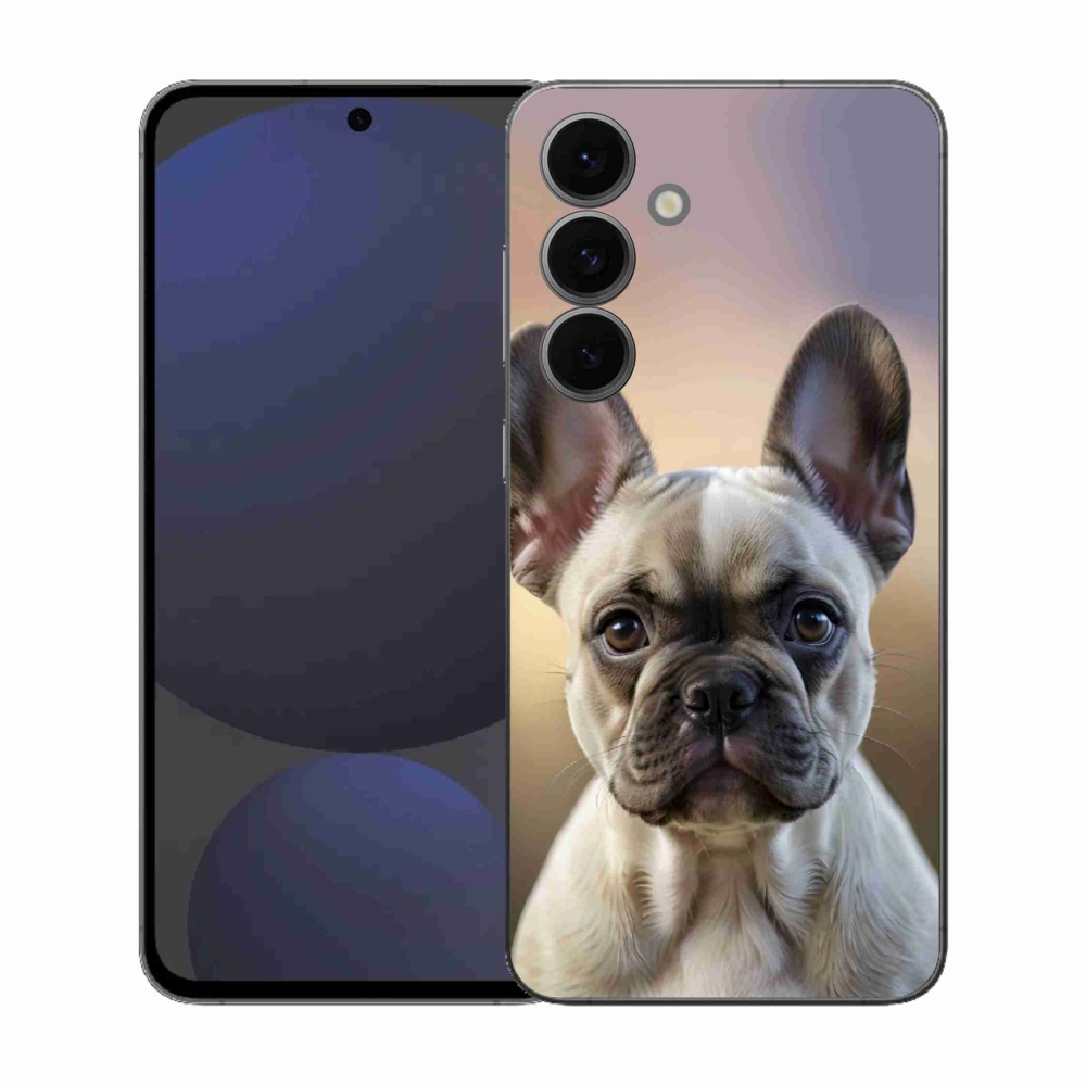 Gél borító mmCase Samsung Galaxy S25 FE - aranyos francia bulldoghoz