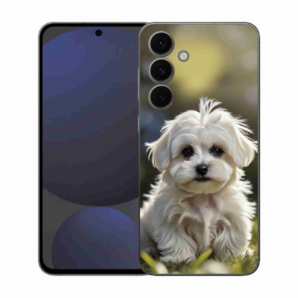 Gél borítás mmCase Samsung Galaxy S25 FE készülékhez - aranyos máltai kutya