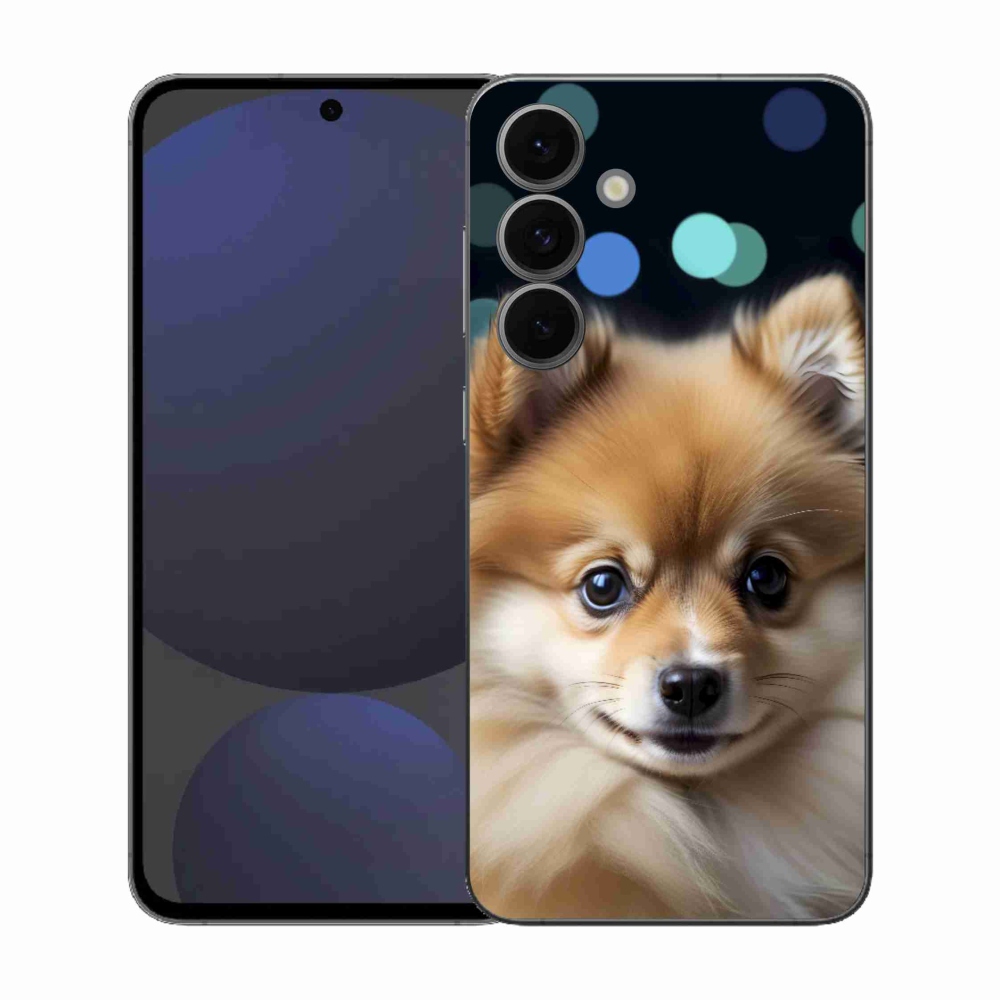 Gél borítás mmCase Samsung Galaxy S25 FE - aranyos pomerániai állathoz