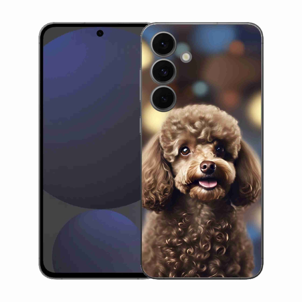 Gél borítás mmCase Samsung Galaxy S25 FE készülékhez - aranyos uszkár