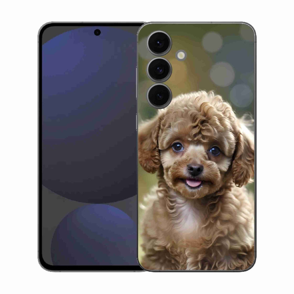 Gél borítás mmCase Samsung Galaxy S25 FE készülékhez - aranyos uszkár
