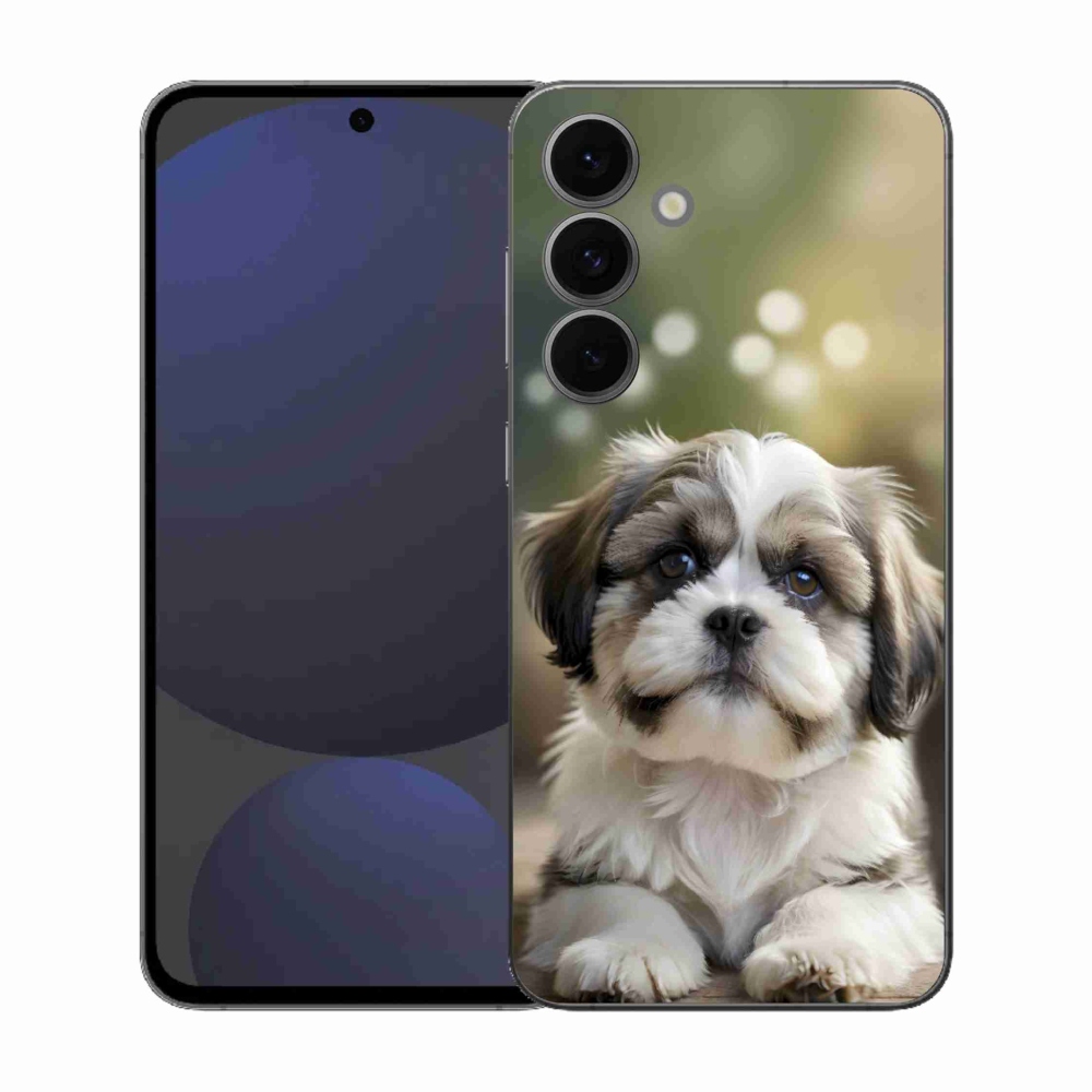 Gél borítás mmCase Samsung Galaxy S25 FE - aranyos shih-tzu