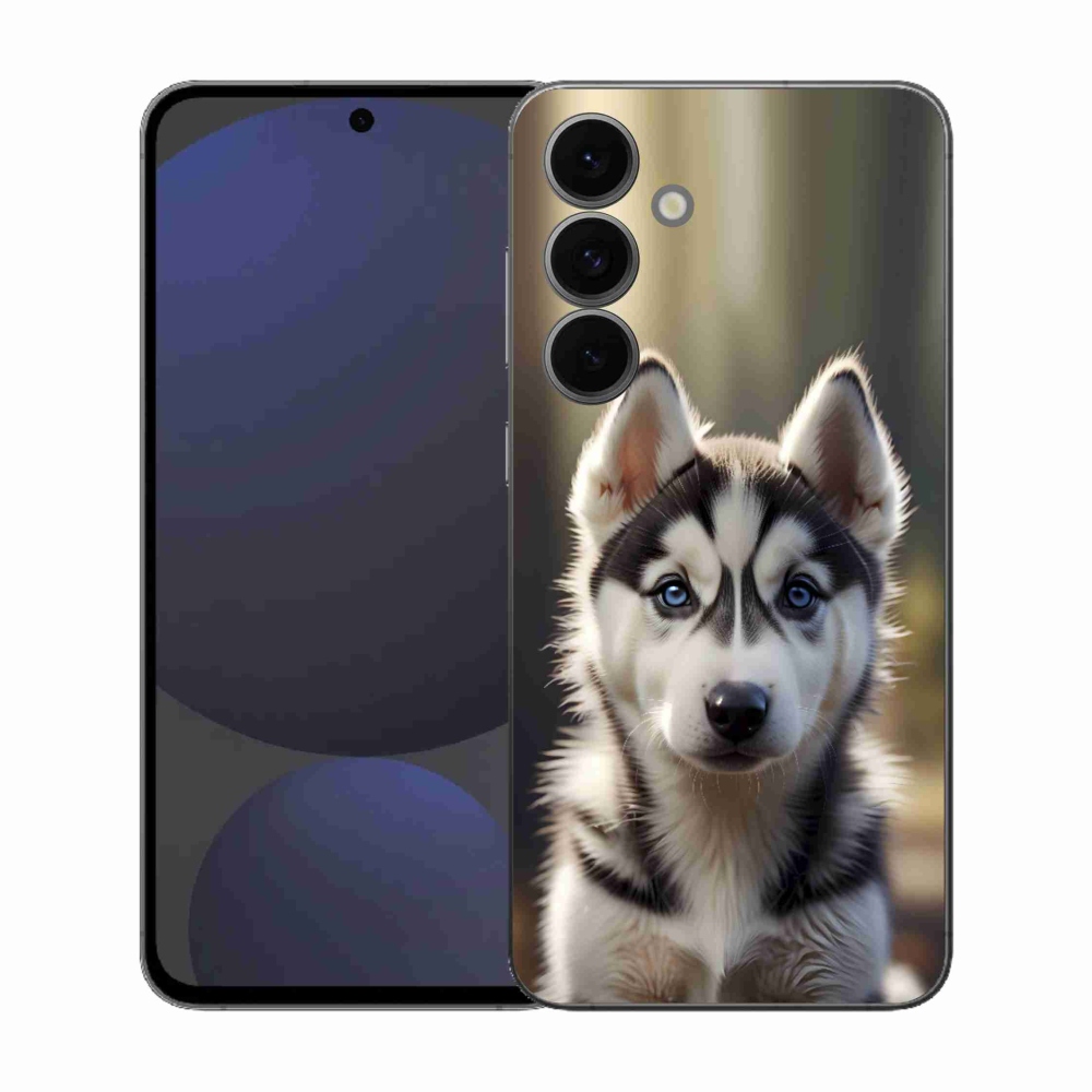 Gél borítás mmCase Samsung Galaxy S25 FE - aranyos szibériai husky