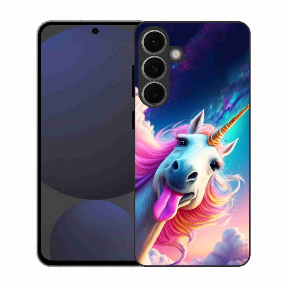 Zselés borítás mmCase Samsung Galaxy S25 FE - őrült egyszarvúhoz