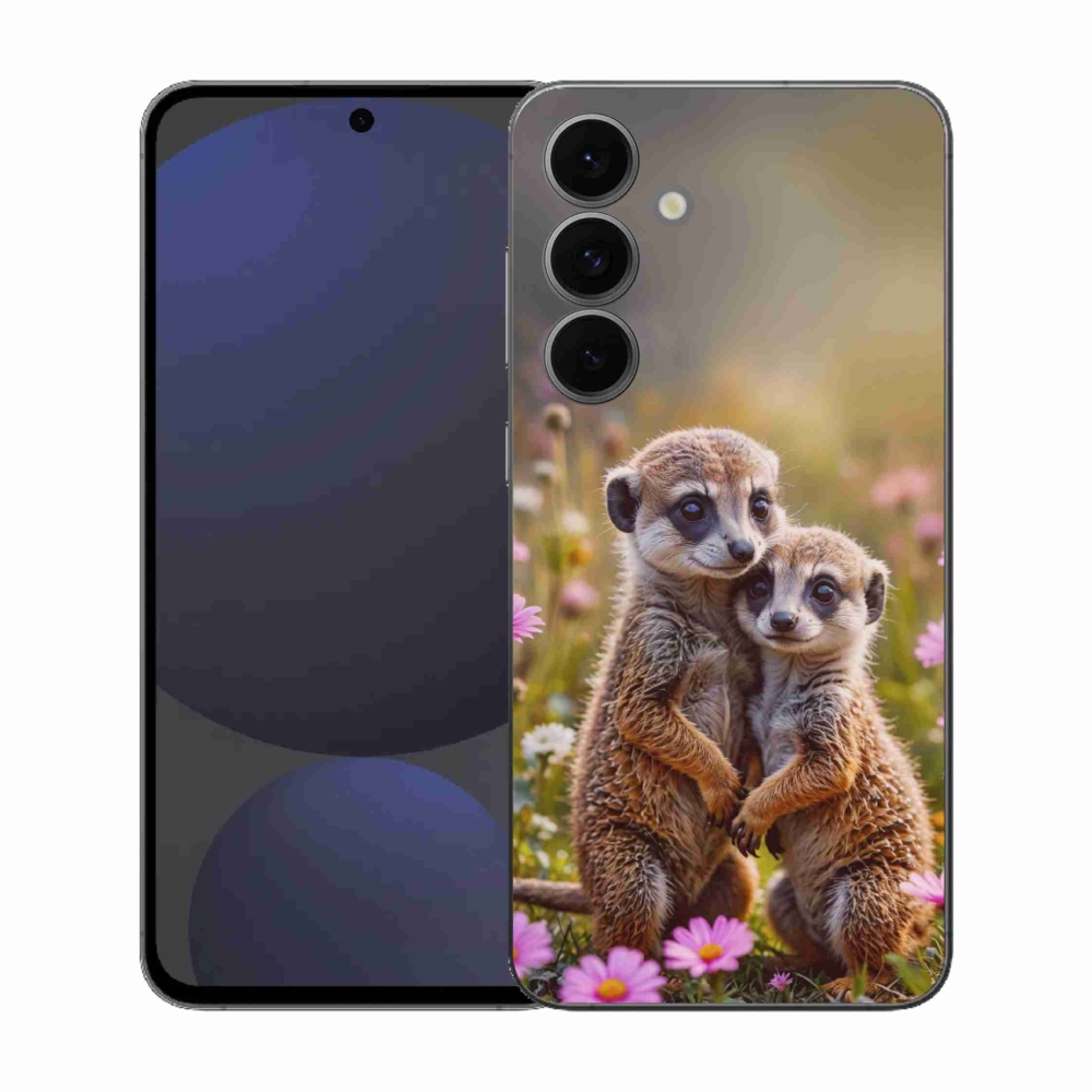 Gél védőburkolat mmCase Samsung Galaxy S25 FE - szurikátás duóhoz