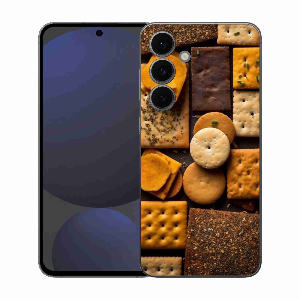 Zselés borítás mmCase Samsung Galaxy S25 FE - kekszek