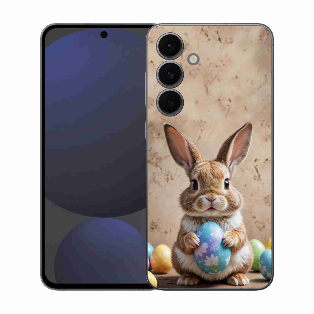Zselés borítás mmCase Samsung Galaxy S25 FE - Húsvéti nyuszi