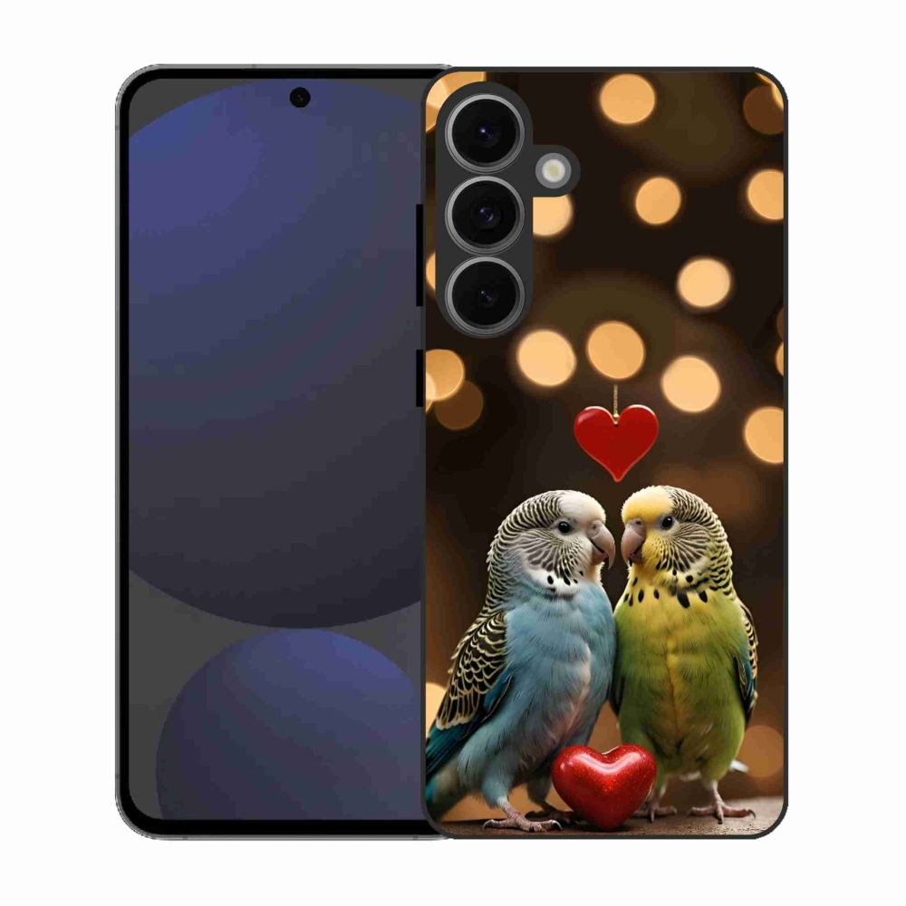 Zselés borítás mmCase Samsung Galaxy S25 FE - szerelmes papagájok
