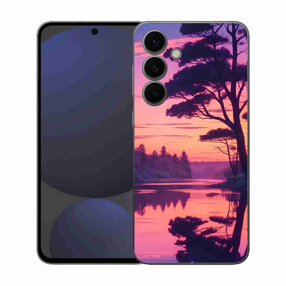 Gél borítás mmCase Samsung Galaxy S25 FE - naplemente a tó felett