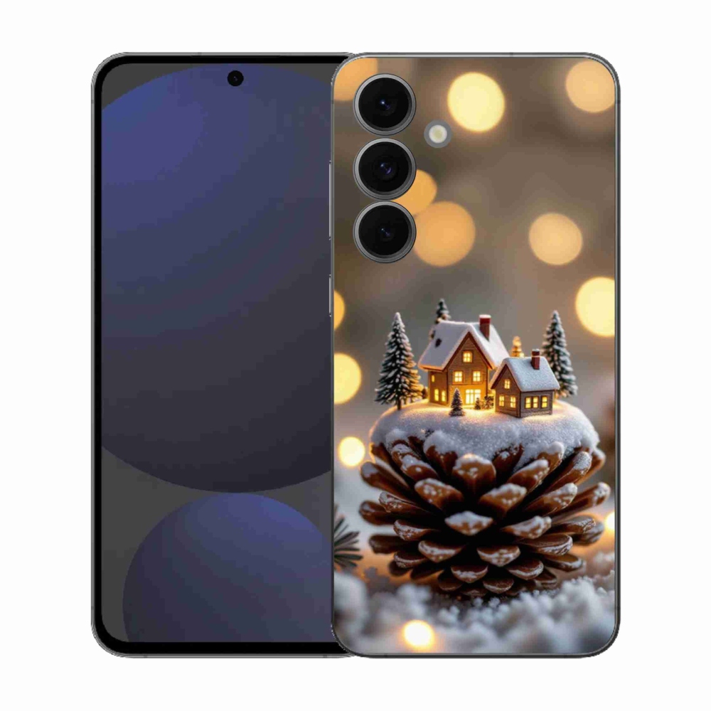Gél borítás mmCase Samsung Galaxy S25 FE - téli falu