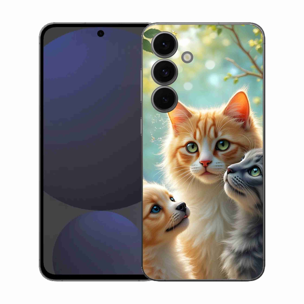 Gél borítás mmCase Samsung Galaxy S25 FE - állatbarátság 2