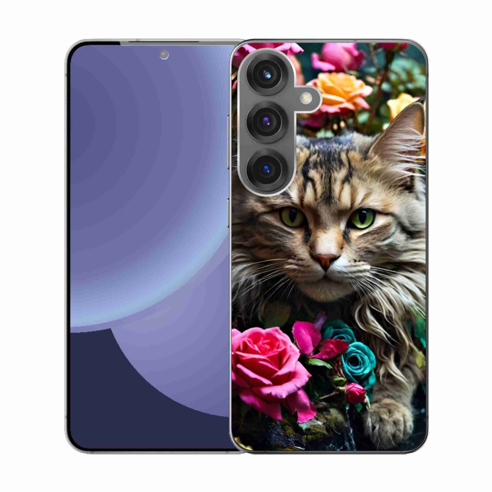 Gél borítás mmCase Samsung Galaxy S25 készülékhez - macskaszem nézet 2