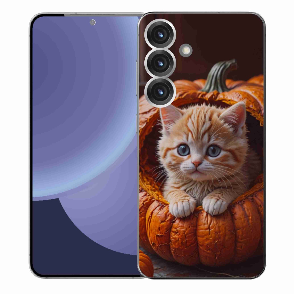 Gél borítás mmCase Samsung Galaxy S25+ készülékhez - cica és tök 2