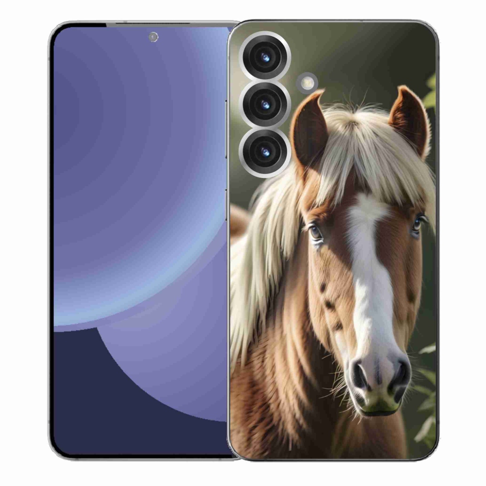 Gél borítás mmCase Samsung Galaxy S25+ készülékhez - ló könnyű sörénnyel
