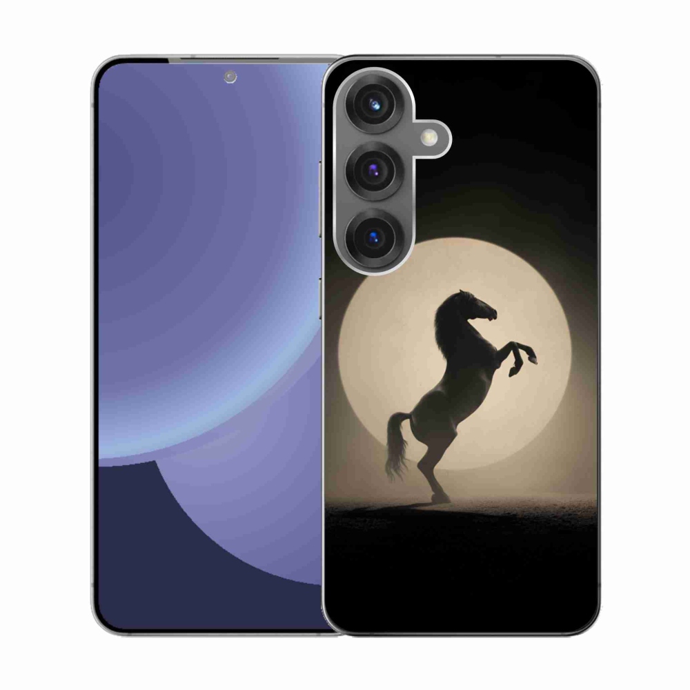 Zselés borítás mmCase Samsung Galaxy S25 készülékhez - ló sziluettben