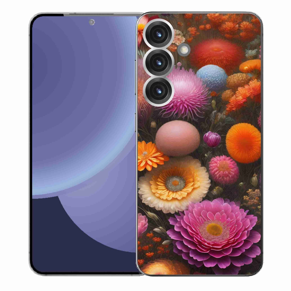 Gél borítás mmCase Samsung Galaxy S25+ - virágos kompozícióhoz