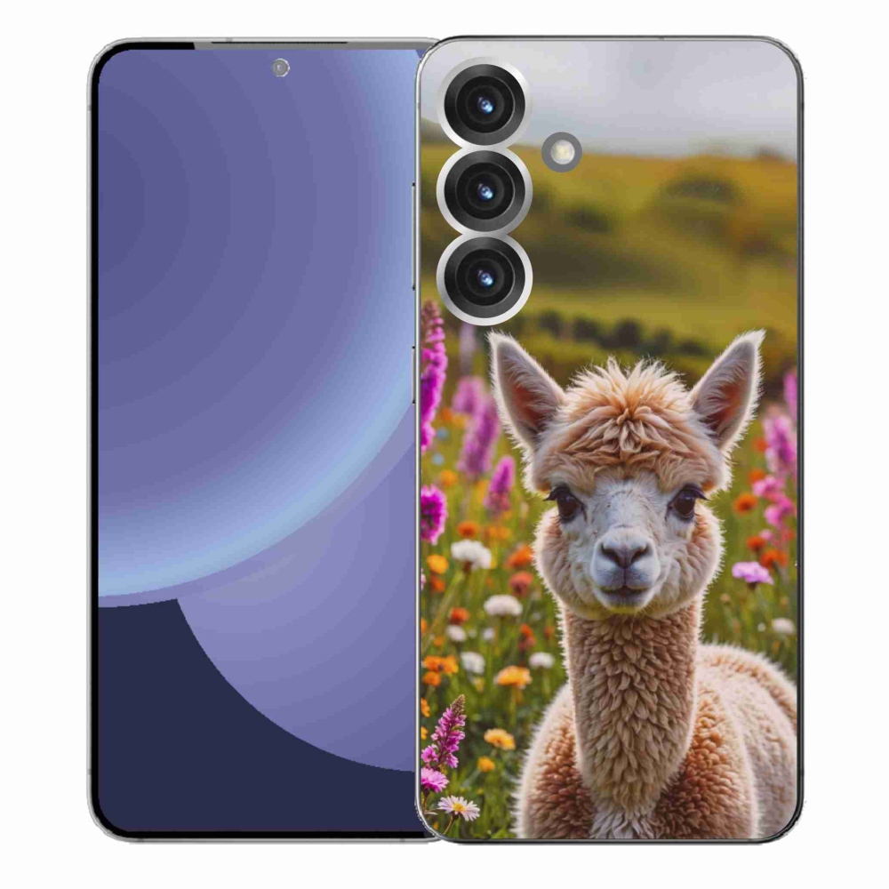 Zselés borítás mmCase Samsung Galaxy S25+ készülékhez - láma a réten