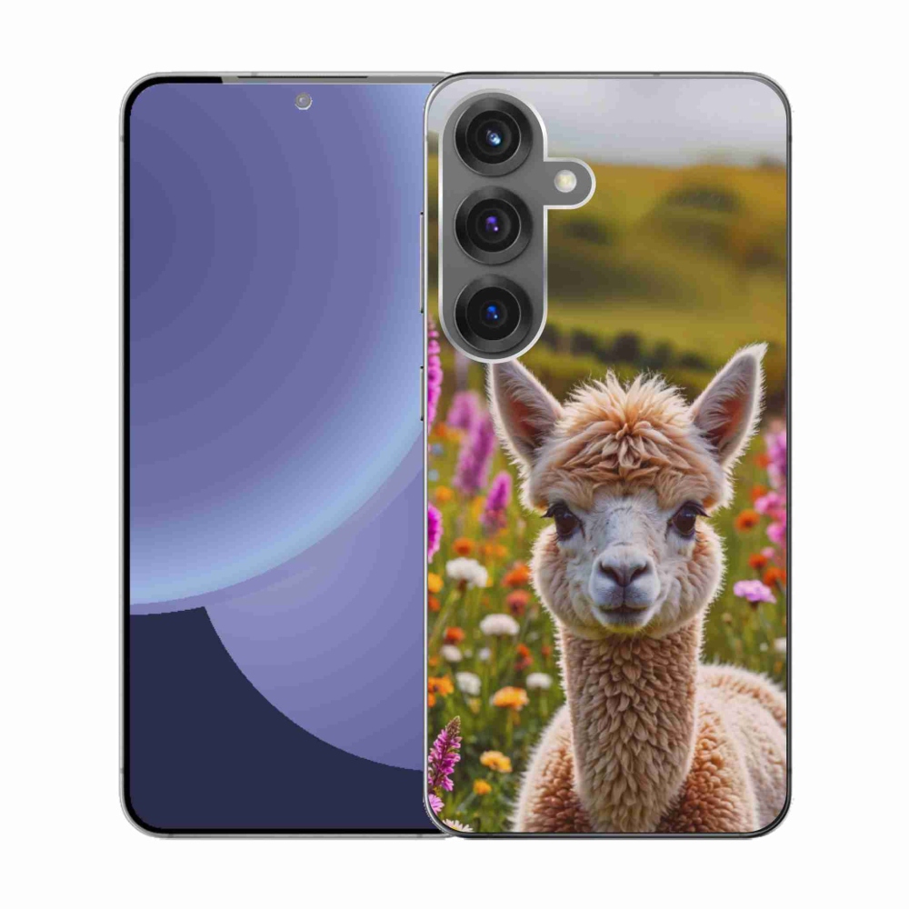 Zselés borítás mmCase Samsung Galaxy S25 készülékhez - láma a réten