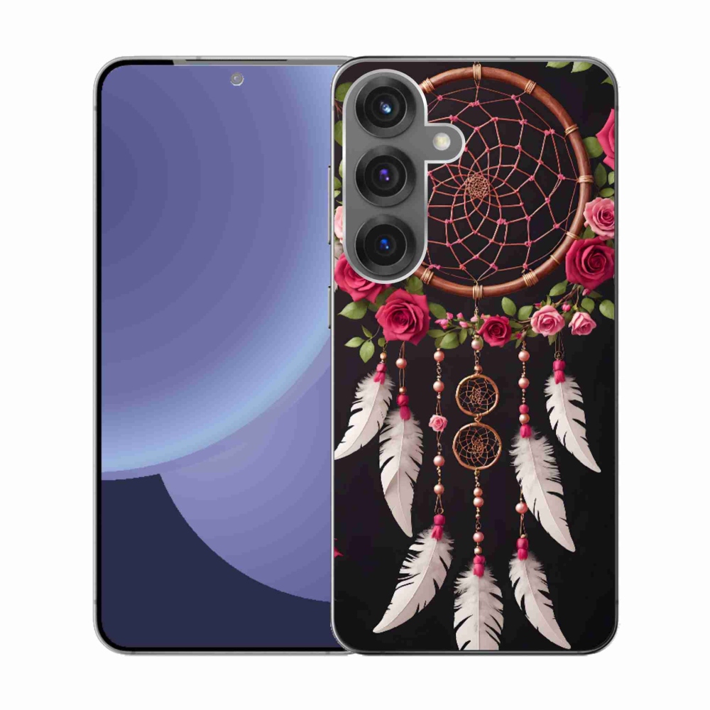 Gél borítás mmCase Samsung Galaxy S25 készülékhez - álomfogó rózsákkal