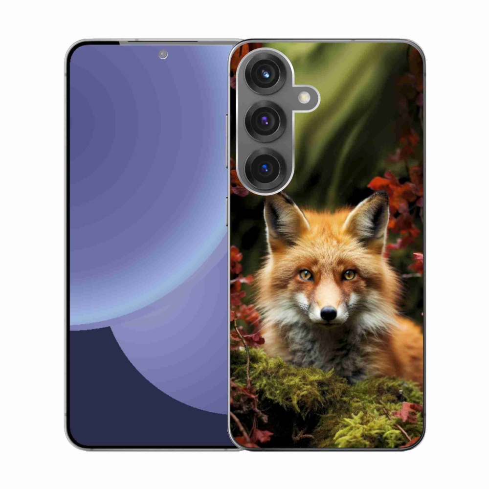 Gél borítás mmCase Samsung Galaxy S25 készülékhez - róka az erdőben