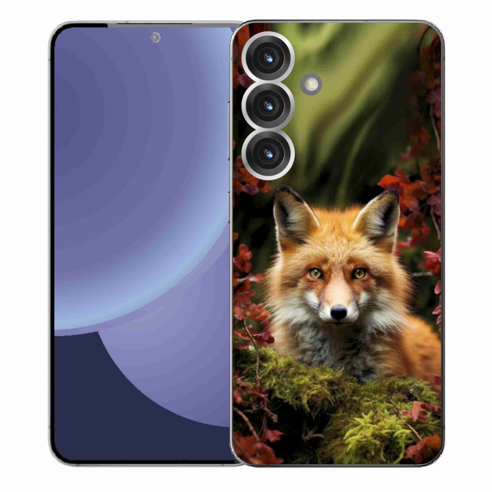 Zselés borítás mmCase Samsung Galaxy S25+ készülékhez - róka az erdőben