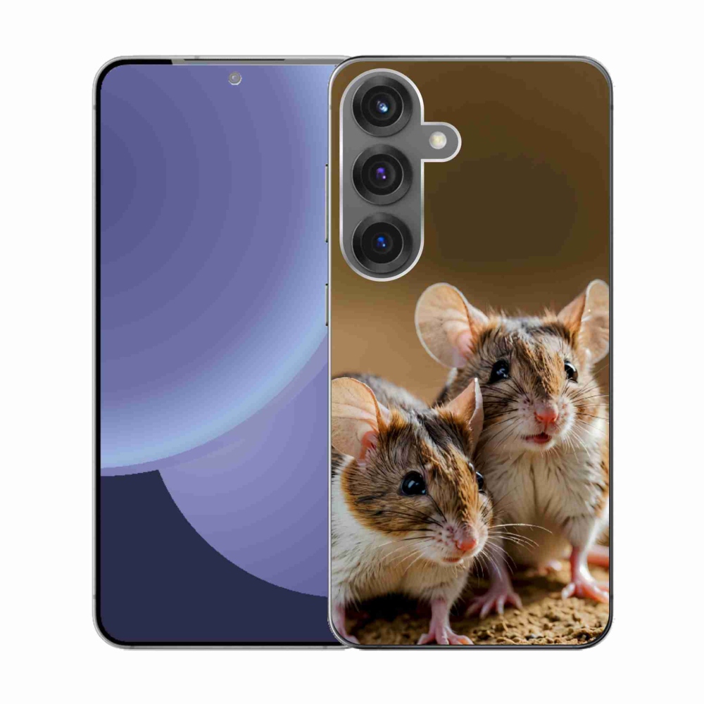 Zselés borítás mmCase Samsung Galaxy S25 készülékhez - egér duó