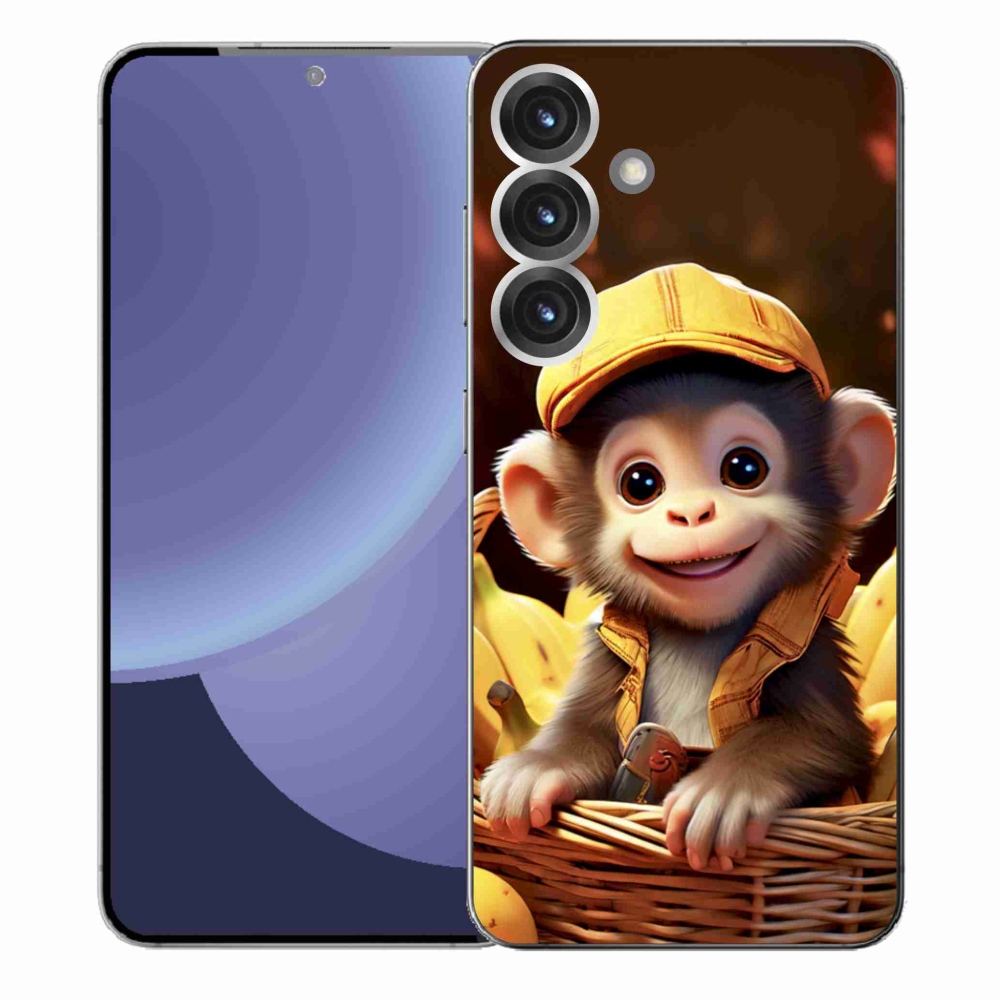 Zselés borítás mmCase Samsung Galaxy S25+ - majom a kosárban