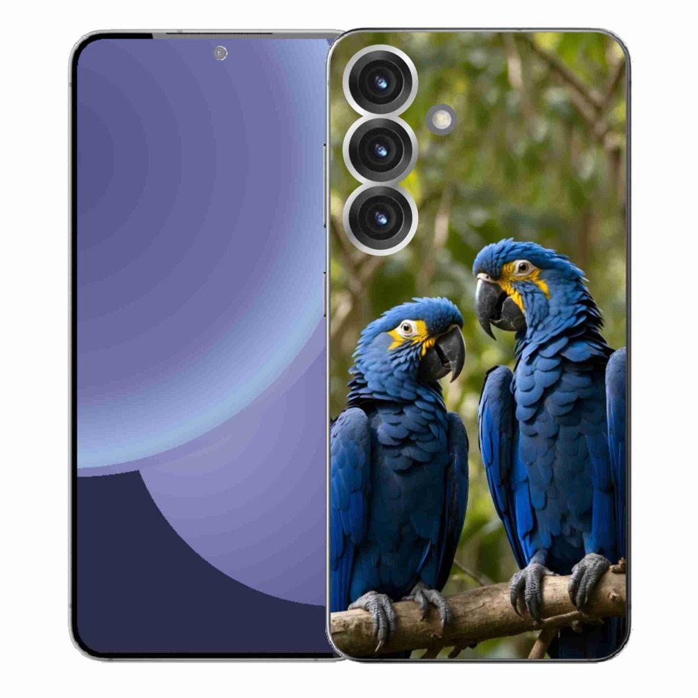 Gél borítás mmCase Samsung Galaxy S25+ készülékhez - papagáj duó