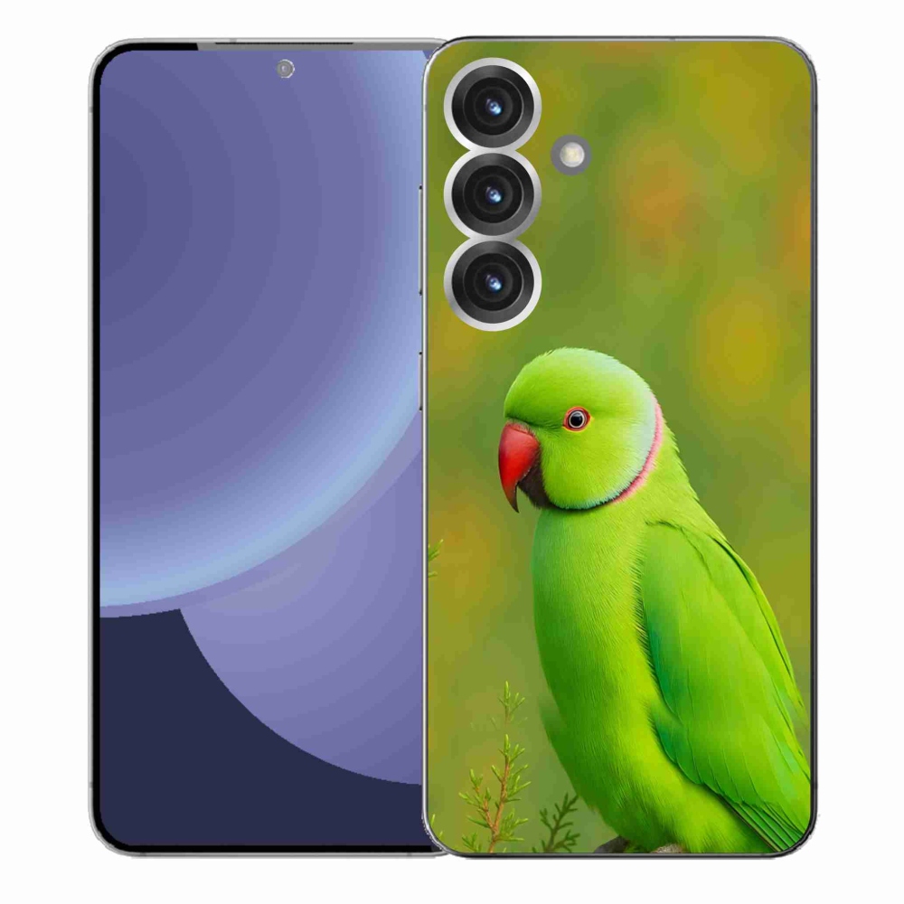 Zselés borítás mmCase Samsung Galaxy S25+ - papagáj alexandr 2