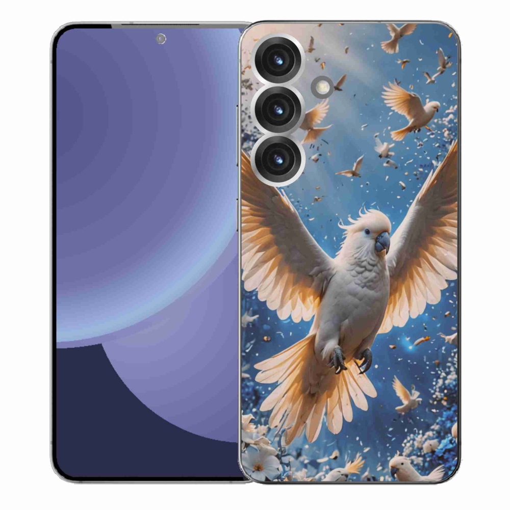 Gél borítás mmCase Samsung Galaxy S25+ készülékhez - papagáj kakadu