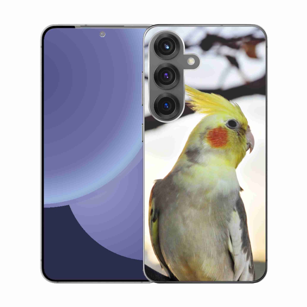 Gél borítás mmCase Samsung Galaxy S25 készülékhez - papagáj korela