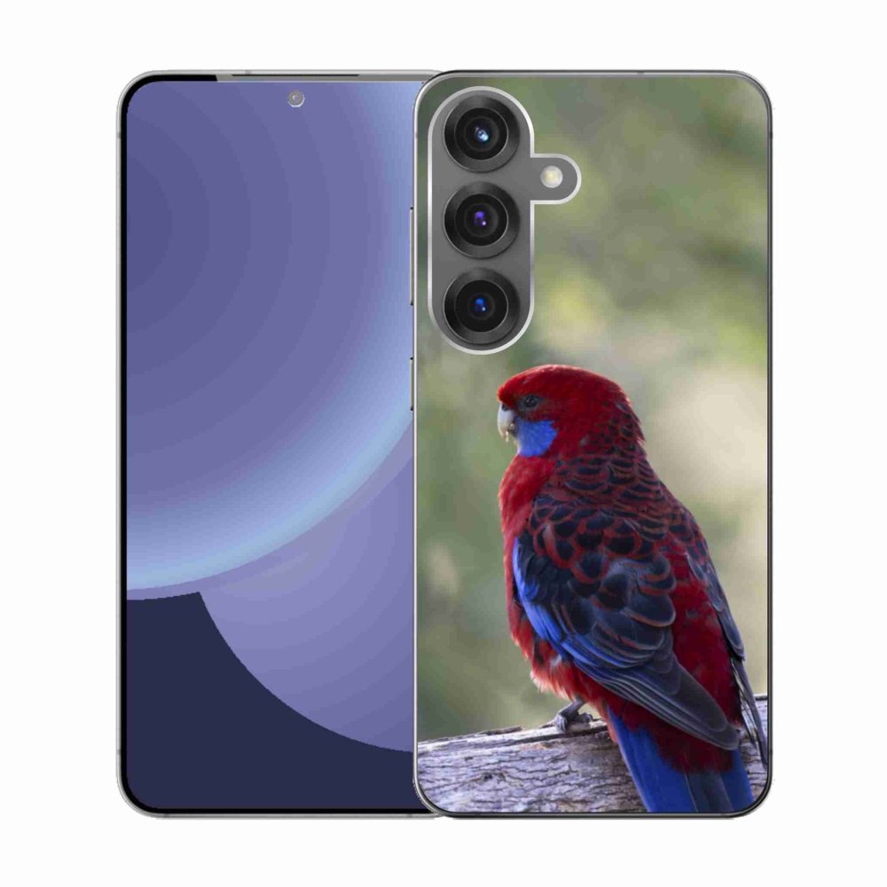 Zselés borítás mmCase Samsung Galaxy S25 készülékhez - papagáj rosela