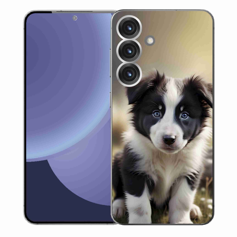 Gél borítás mmCase Samsung Galaxy S25+ készülékhez - aranyos border collie