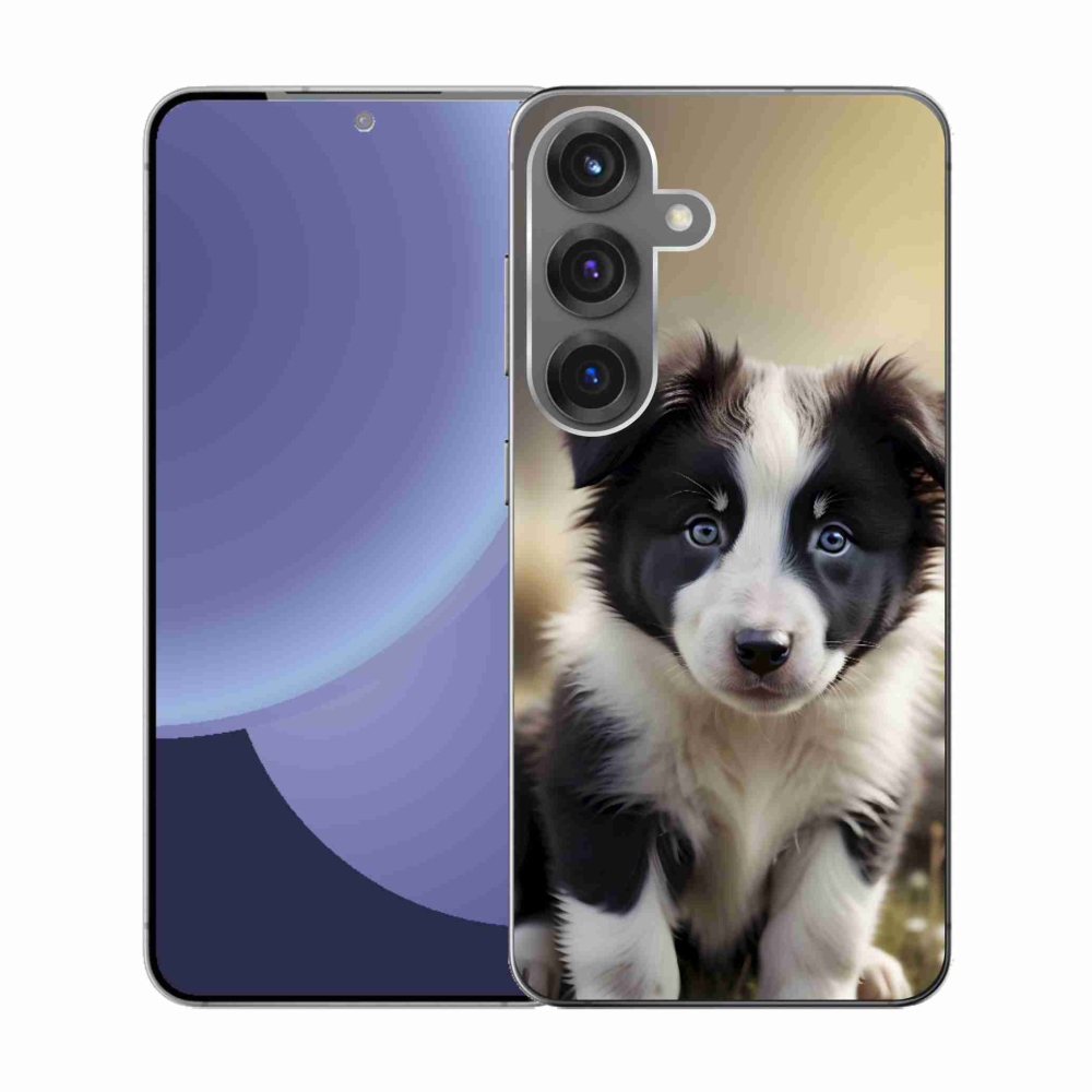 Gél borítás mmCase Samsung Galaxy S25 készülékhez - aranyos border collie
