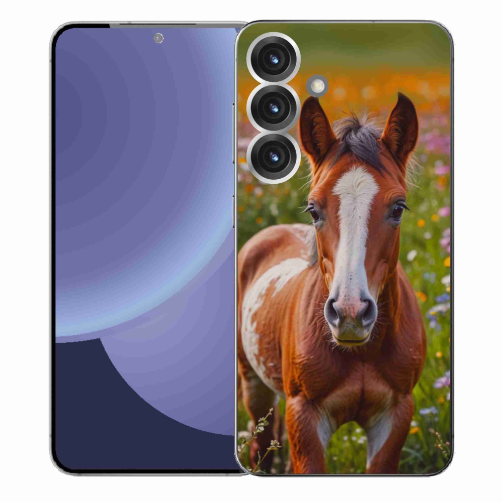 Gél borítás mmCase Samsung Galaxy S25+ - aranyos csikóhoz