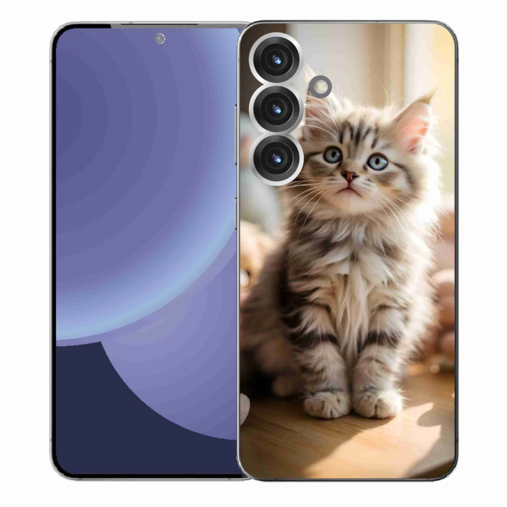 Gél borítás mmCase Samsung Galaxy S25+ készülékhez - aranyos cica 10