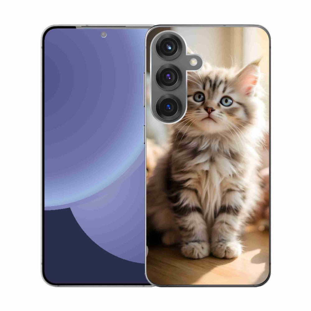 Gél borítás mmCase Samsung Galaxy S25 készülékhez - aranyos cica 10